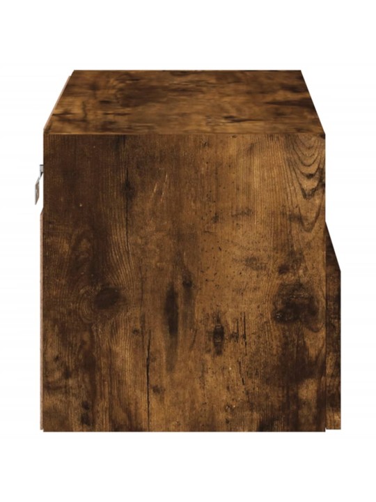 Nástěnná TV skříňka kouřový dub 60x30x30 cm kompozitní dřevo