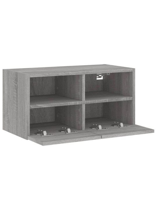 Nástěnná TV skříňka šedá sonoma 60x30x30 cm kompozitní dřevo
