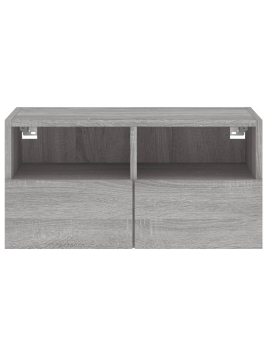 Nástěnná TV skříňka šedá sonoma 60x30x30 cm kompozitní dřevo