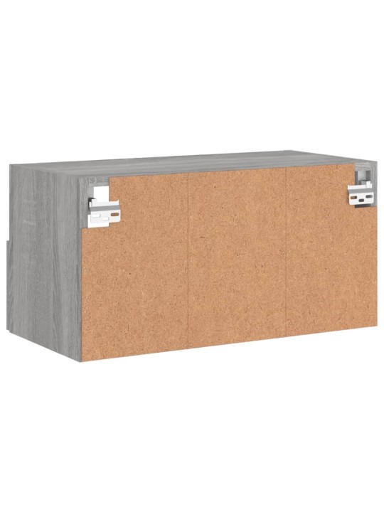 Nástěnná TV skříňka šedá sonoma 60x30x30 cm kompozitní dřevo