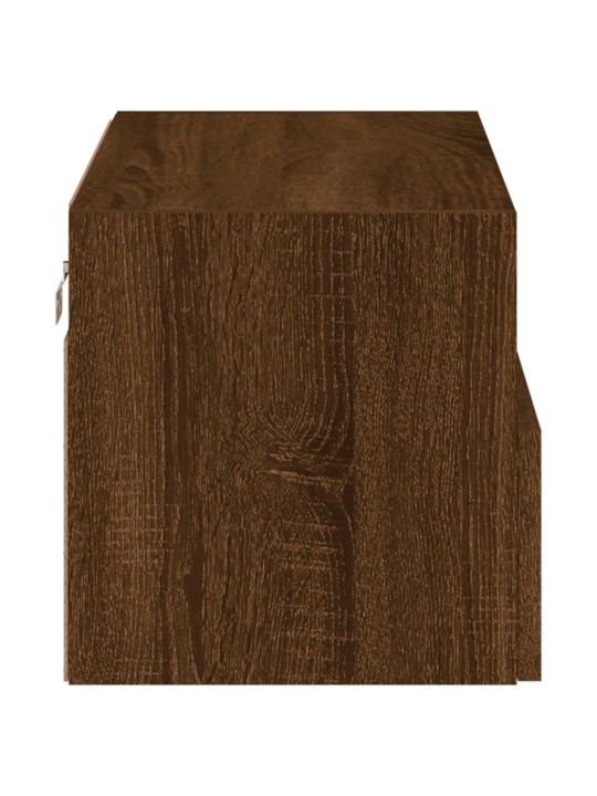 Nástěnná TV skříňka hnědý dub 60 x 30 x 30 cm kompozitní dřevo
