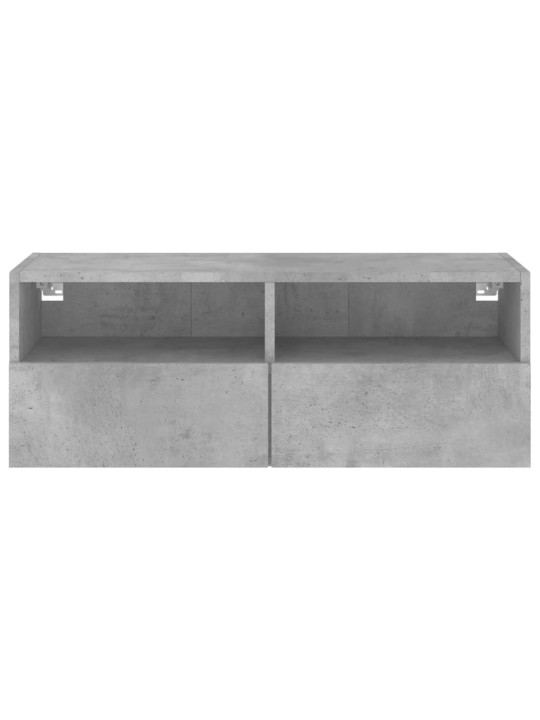 Nástěnná TV skříňka betonově šedá 80x30x30 cm kompozitní dřevo