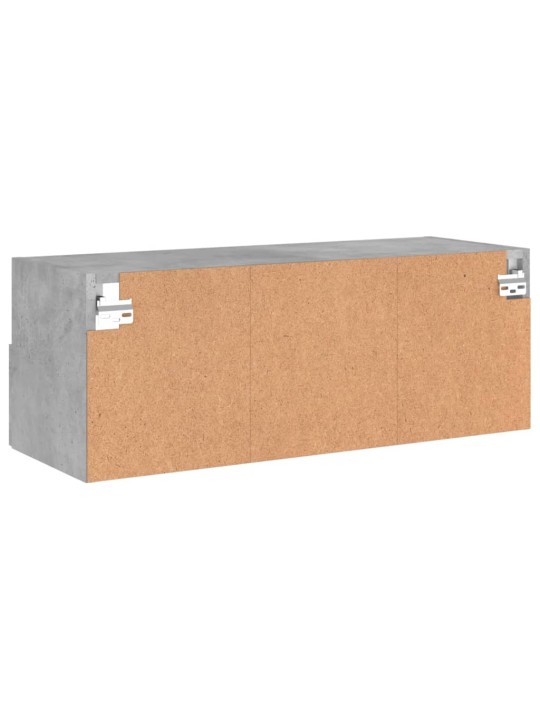 Nástěnná TV skříňka betonově šedá 80x30x30 cm kompozitní dřevo