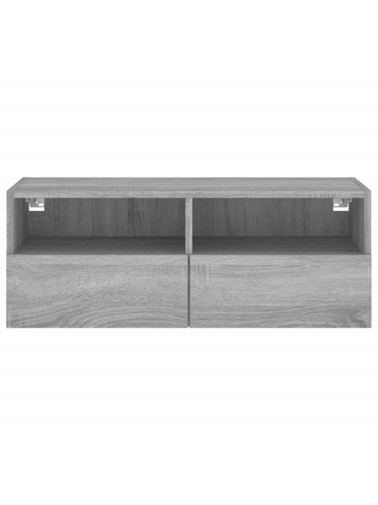 Nástěnná TV skříňka šedá sonoma 80x30x30 cm kompozitní dřevo