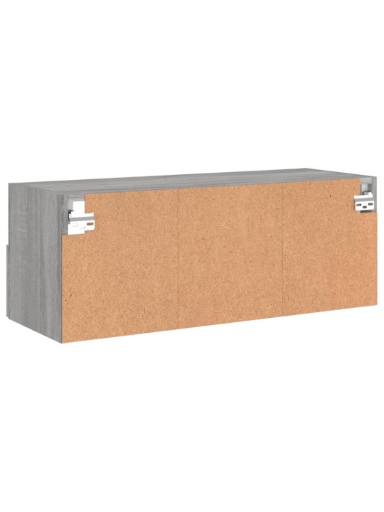 Nástěnná TV skříňka šedá sonoma 80x30x30 cm kompozitní dřevo