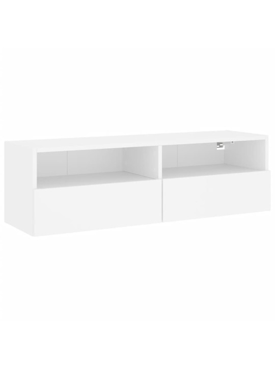 Nástěnná TV skříňka bílá 100 x 30 x 30 cm kompozitní dřevo