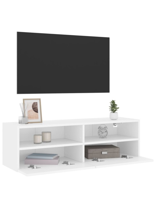 Nástěnná TV skříňka bílá 100 x 30 x 30 cm kompozitní dřevo