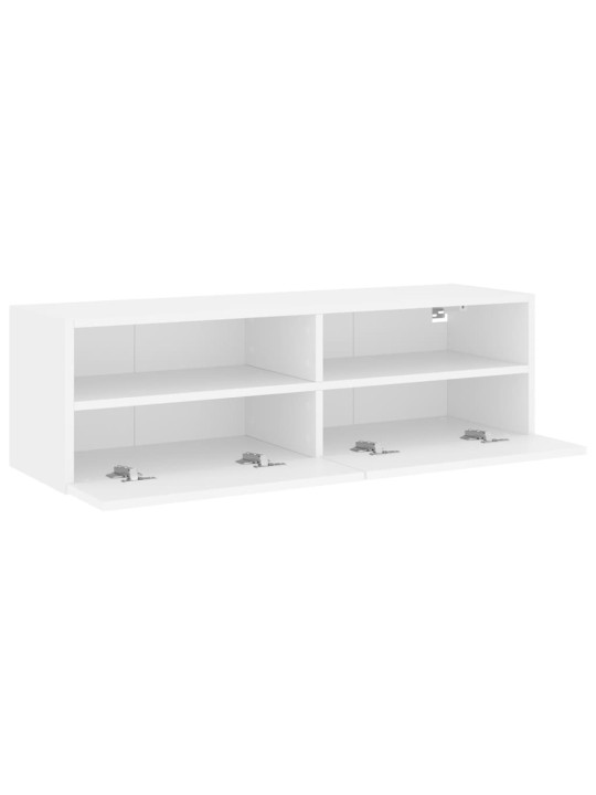 Nástěnná TV skříňka bílá 100 x 30 x 30 cm kompozitní dřevo