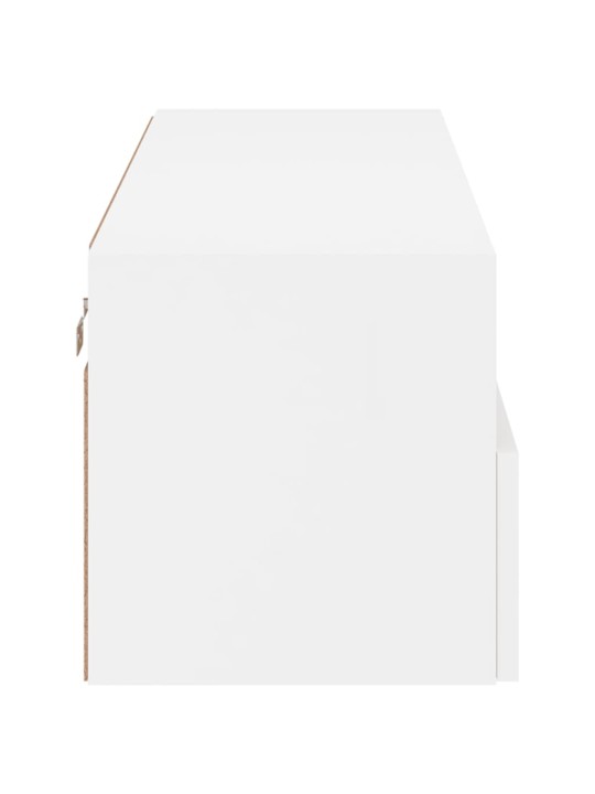 Nástěnná TV skříňka bílá 100 x 30 x 30 cm kompozitní dřevo