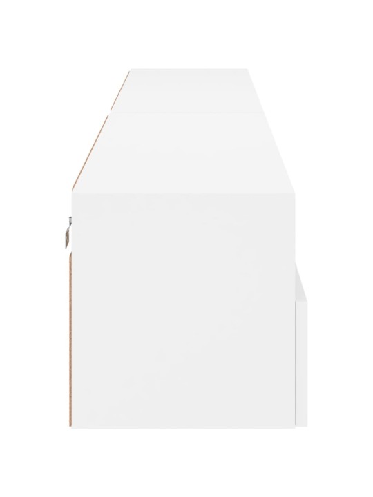 Nástěnné TV skříňky 2 ks bílé 100 x 30 x 30 cm kompozitní dřevo