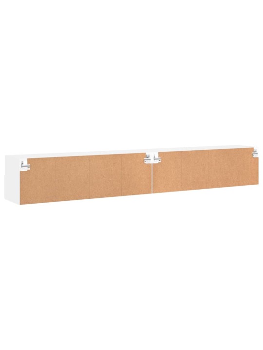 Nástěnné TV skříňky 2 ks bílé 100 x 30 x 30 cm kompozitní dřevo