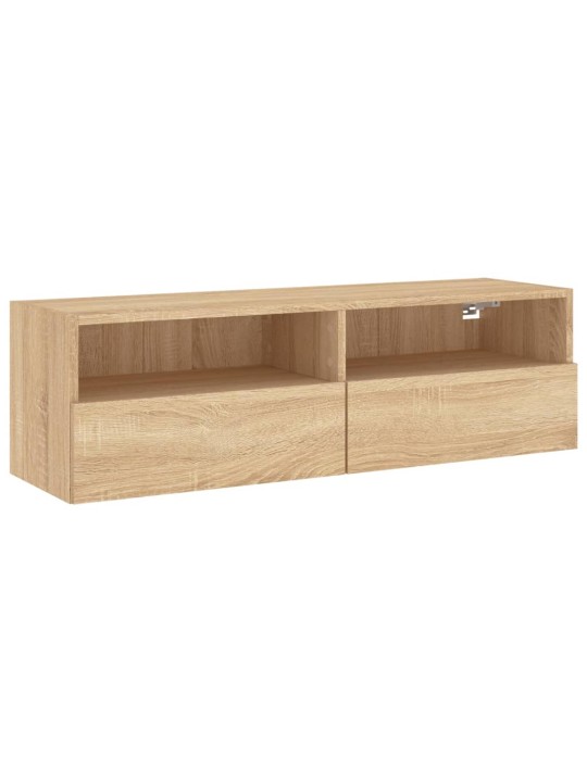 Nástěnná TV skříňka dub sonoma 100x30x30 cm kompozitní dřevo