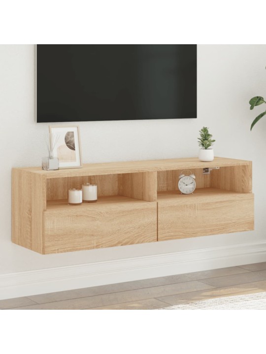 Nástěnná TV skříňka dub sonoma 100x30x30 cm kompozitní dřevo