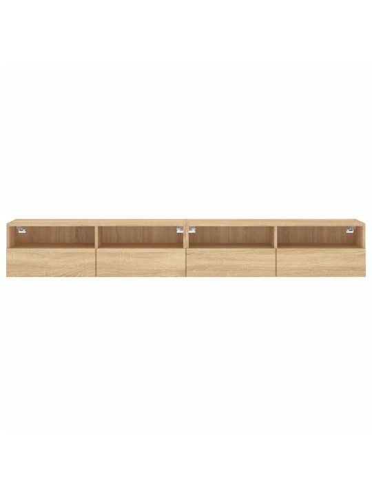 Nástěnné TV skříňky 2 ks dub sonoma 100 x 30 x 30 cm kompozit