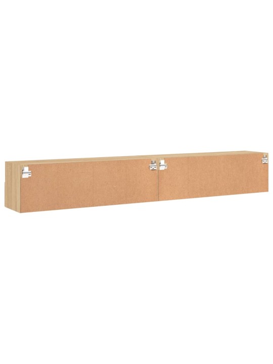 Nástěnné TV skříňky 2 ks dub sonoma 100 x 30 x 30 cm kompozit