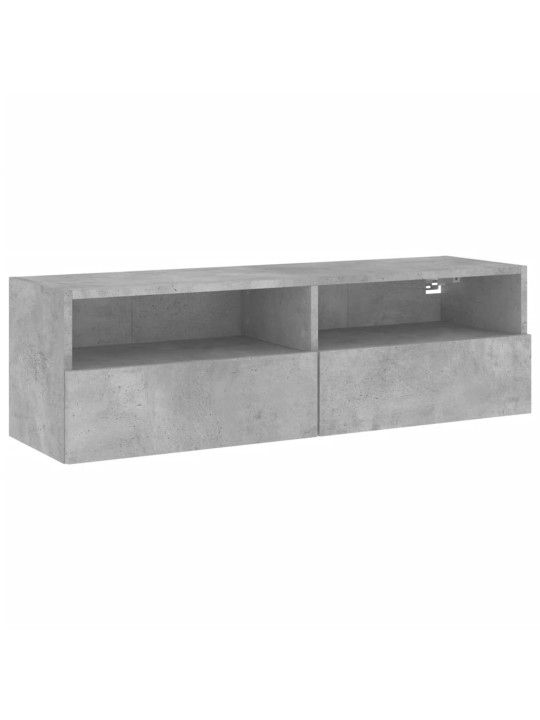 Nástěnná TV skříňka betonově šedá 100x30x30 cm kompozitní dřevo