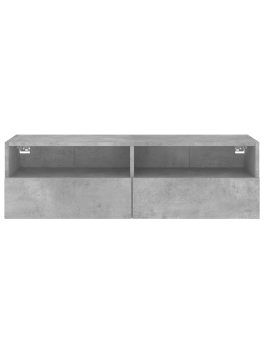 Nástěnná TV skříňka betonově šedá 100x30x30 cm kompozitní dřevo