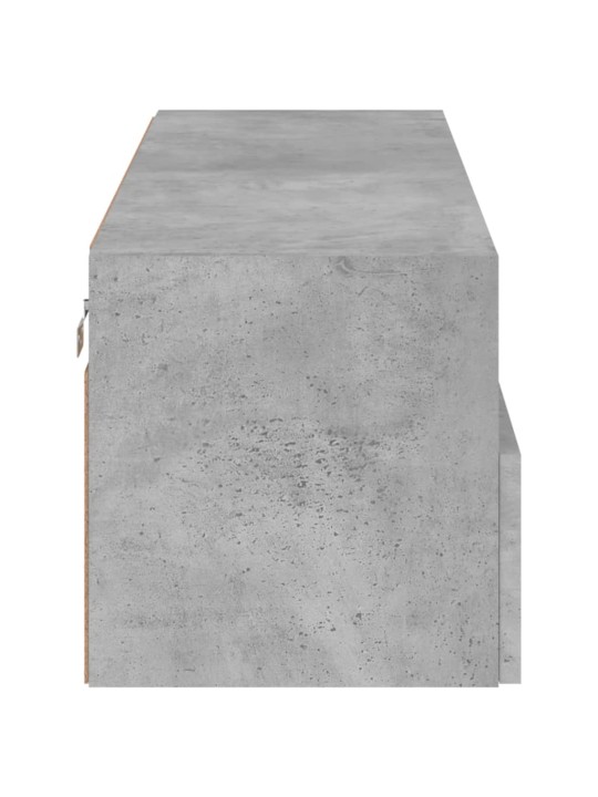 Nástěnná TV skříňka betonově šedá 100x30x30 cm kompozitní dřevo