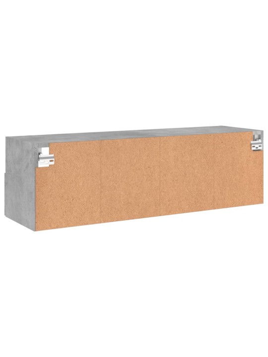 Nástěnná TV skříňka betonově šedá 100x30x30 cm kompozitní dřevo