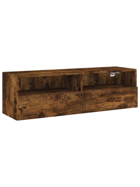 Nástěnná TV skříňka kouřový dub 100x30x30 cm kompozitní dřevo