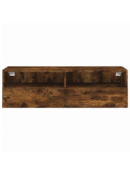 Nástěnná TV skříňka kouřový dub 100x30x30 cm kompozitní dřevo