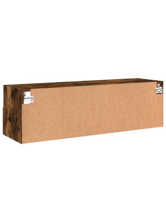 Nástěnná TV skříňka kouřový dub 100x30x30 cm kompozitní dřevo