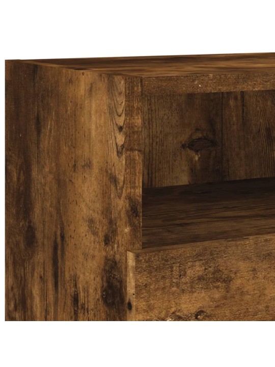 Nástěnná TV skříňka kouřový dub 100x30x30 cm kompozitní dřevo