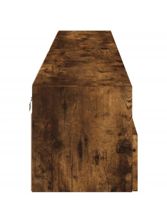 Nástěnné TV skříňky 2 ks kouřový dub 100 x 30 x 30 cm kompozit