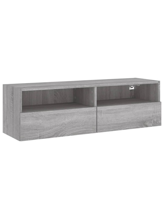 Nástěnná TV skříňka šedá sonoma 100x30x30 cm kompozitní dřevo
