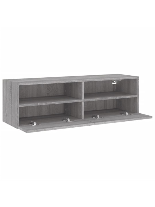 Nástěnná TV skříňka šedá sonoma 100x30x30 cm kompozitní dřevo