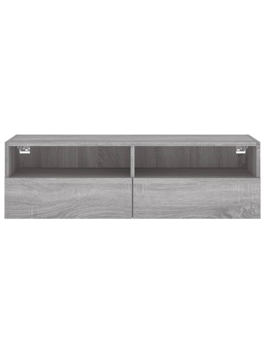 Nástěnná TV skříňka šedá sonoma 100x30x30 cm kompozitní dřevo
