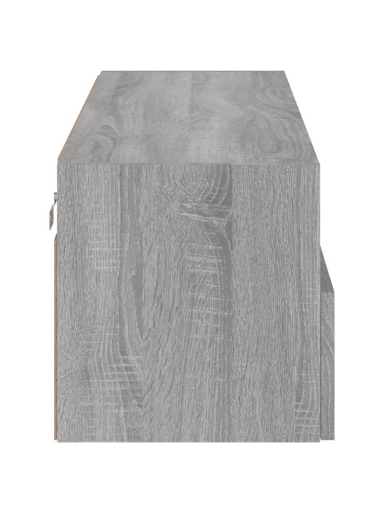 Nástěnná TV skříňka šedá sonoma 100x30x30 cm kompozitní dřevo