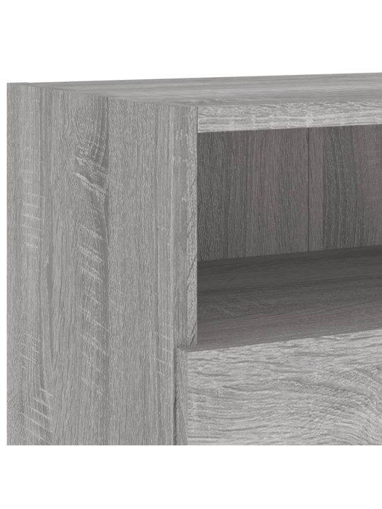 Nástěnná TV skříňka šedá sonoma 100x30x30 cm kompozitní dřevo