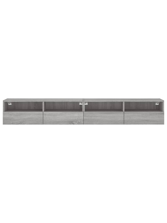 Nástěnné TV skříňky 2 ks šedé sonoma 100 x 30 x 30 cm kompozit