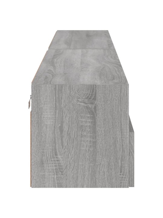 Nástěnné TV skříňky 2 ks šedé sonoma 100 x 30 x 30 cm kompozit
