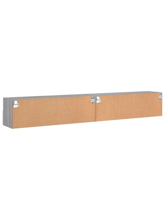 Nástěnné TV skříňky 2 ks šedé sonoma 100 x 30 x 30 cm kompozit