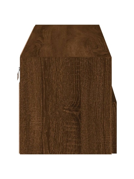 Nástěnná TV skříňka hnědý dub 100 x 30 x 30 cm kompozitní dřevo