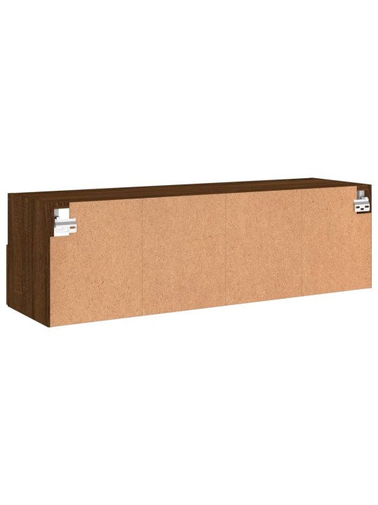 Nástěnná TV skříňka hnědý dub 100 x 30 x 30 cm kompozitní dřevo