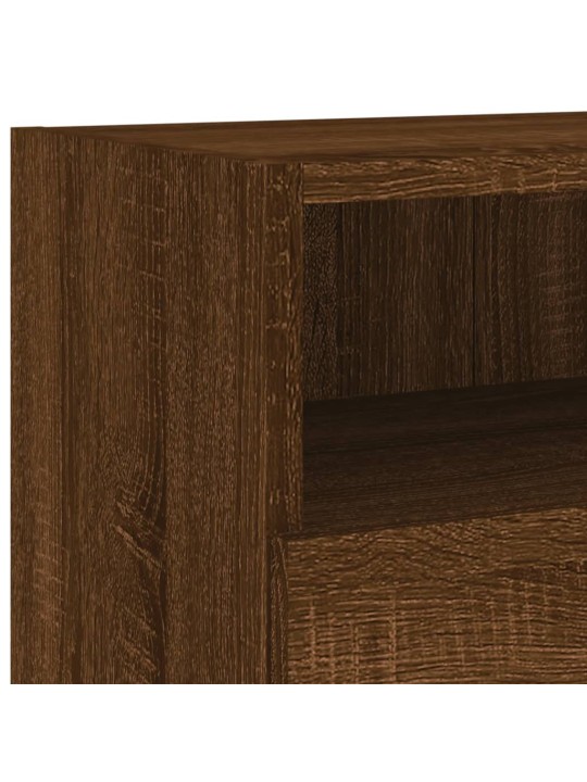 Nástěnná TV skříňka hnědý dub 100 x 30 x 30 cm kompozitní dřevo