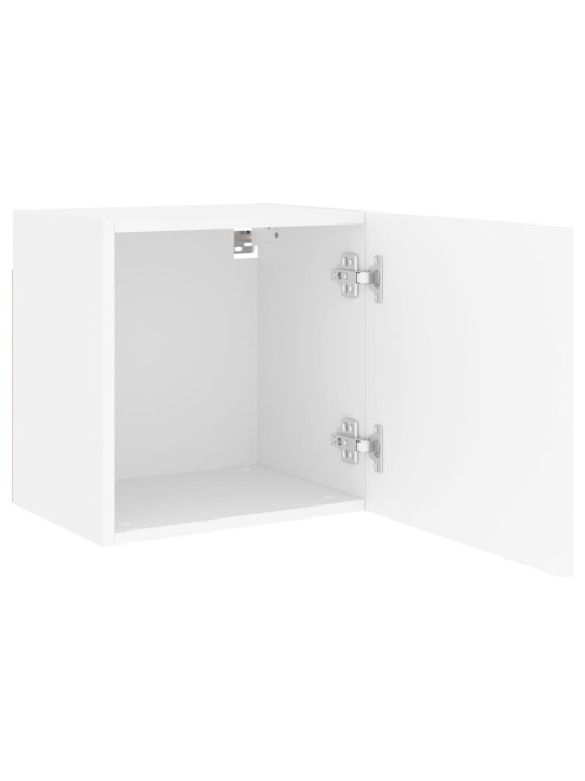 Nástěnné TV skříňky 2 ks bílé 40,5x30x40 cm kompozitní dřevo