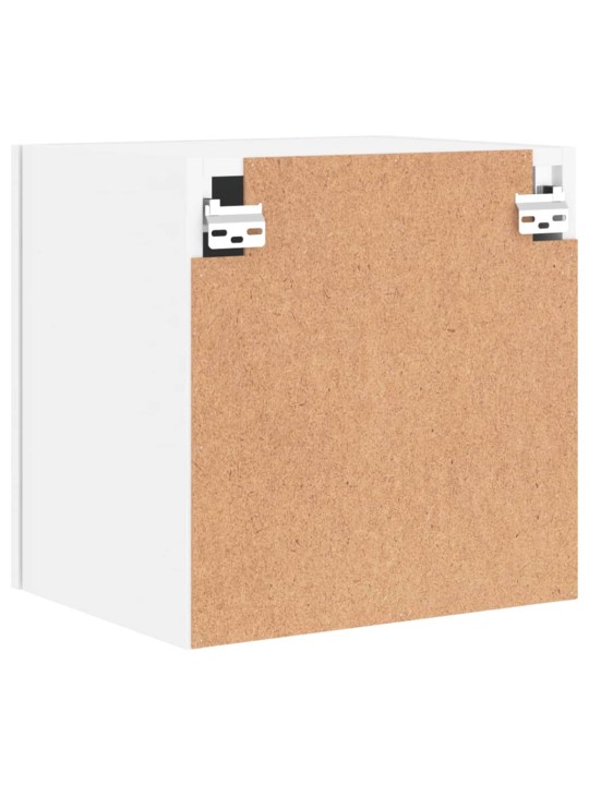 Nástěnné TV skříňky 2 ks bílé 40,5x30x40 cm kompozitní dřevo