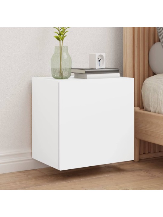 Nástěnné TV skříňky 2 ks bílé 40,5x30x40 cm kompozitní dřevo
