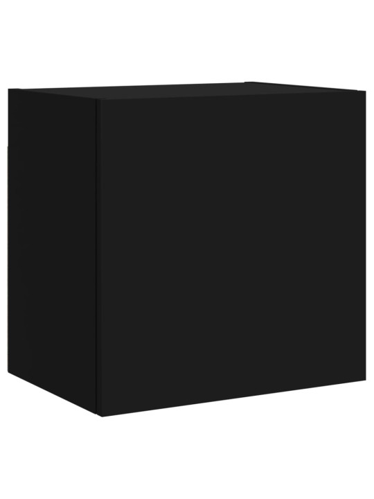 Nástěnné TV skříňky 2 ks černé 40,5x30x40 cm kompozitní dřevo