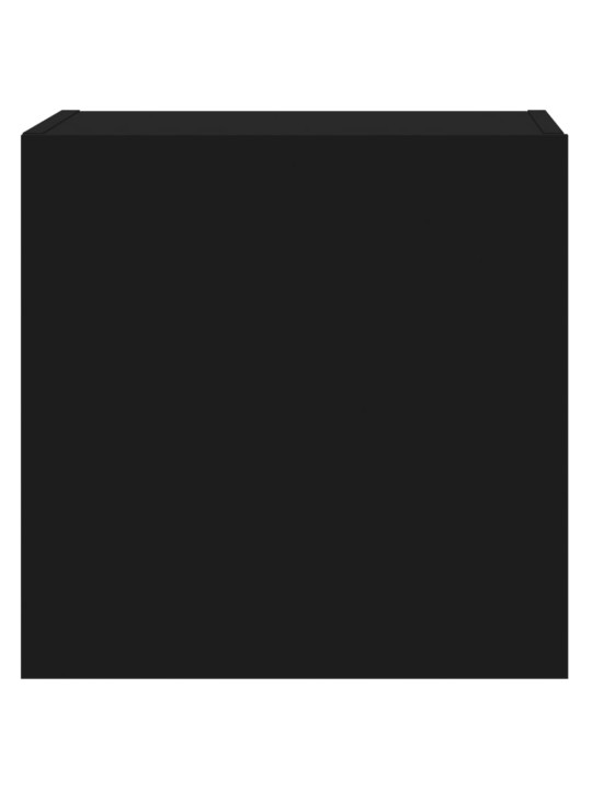 Nástěnné TV skříňky 2 ks černé 40,5x30x40 cm kompozitní dřevo