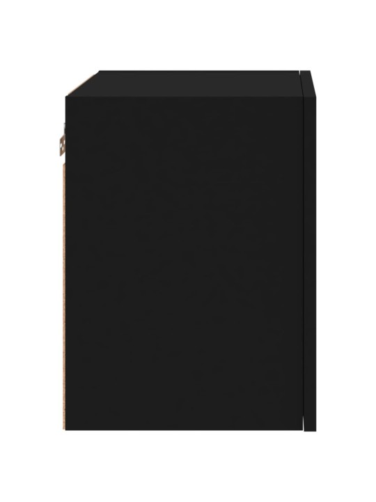 Nástěnné TV skříňky 2 ks černé 40,5x30x40 cm kompozitní dřevo