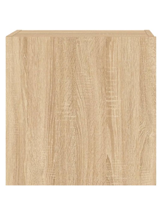 Nástěnné TV skříňky 2 ks dub sonoma 40,5x30x40 cm kompozit