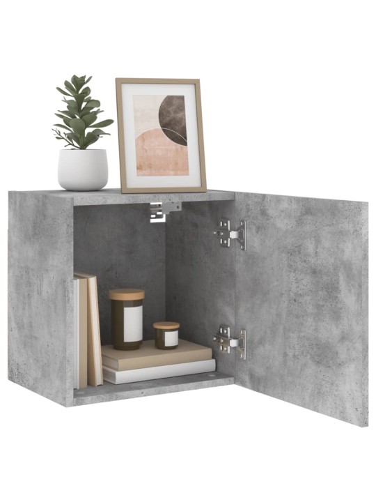 Nástěnné TV skříňky 2 ks betonově šedé 40,5x30x40 cm kompozit