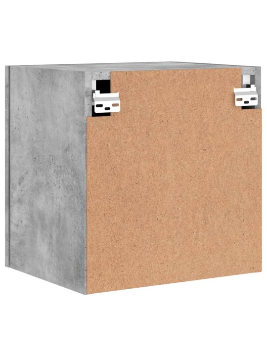 Nástěnné TV skříňky 2 ks betonově šedé 40,5x30x40 cm kompozit