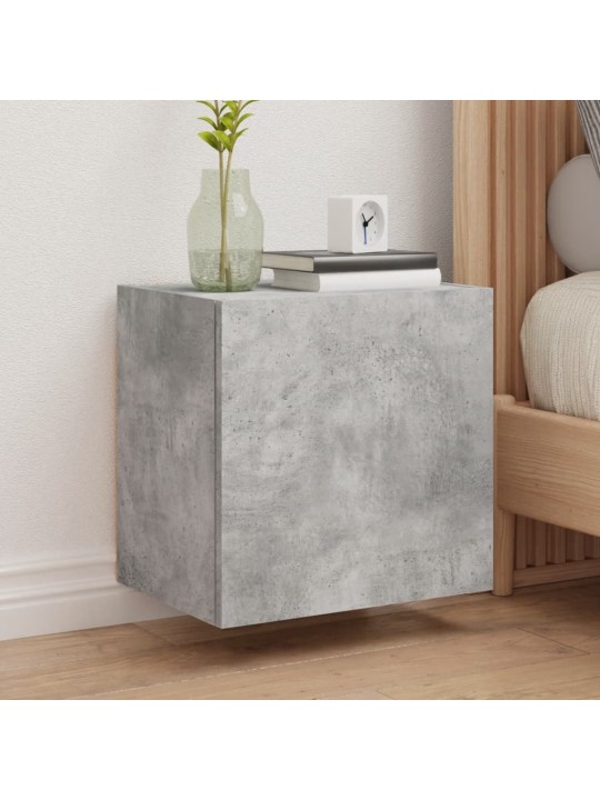 Nástěnné TV skříňky 2 ks betonově šedé 40,5x30x40 cm kompozit