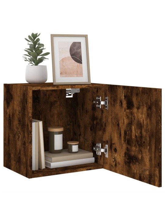 Nástěnná TV skříňka kouřový dub 40,5x30x40 cm kompozitní dřevo